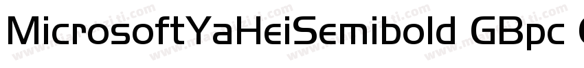 MicrosoftYaHeiSemibold GBpc EUC H字体转换